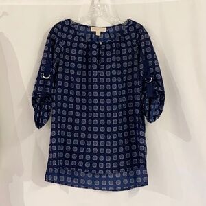 Michael Kors Navy Blouse